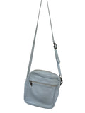 Rare Chrome Hearts light blue leather shoulder bag