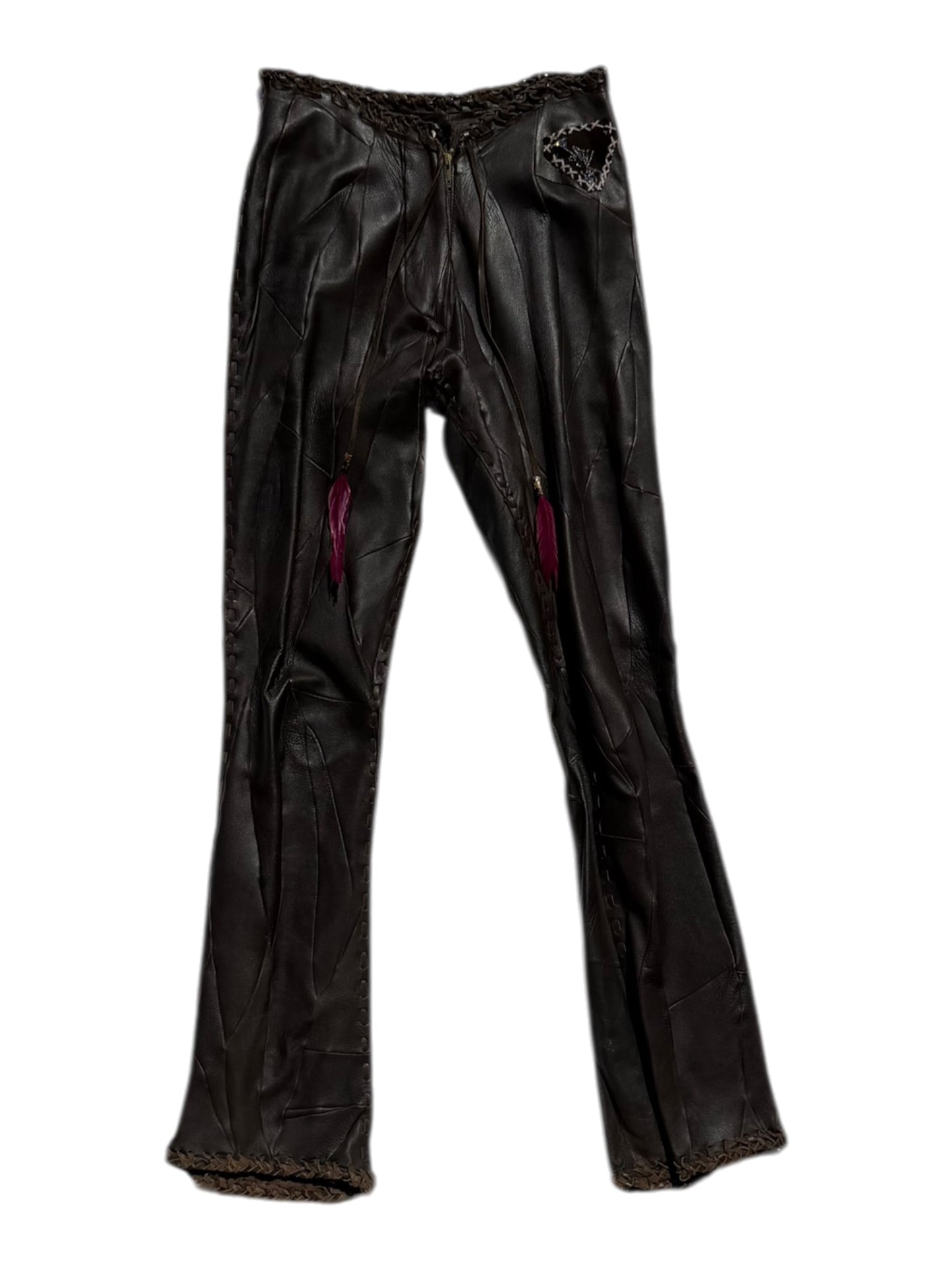 Voyage leather trousers