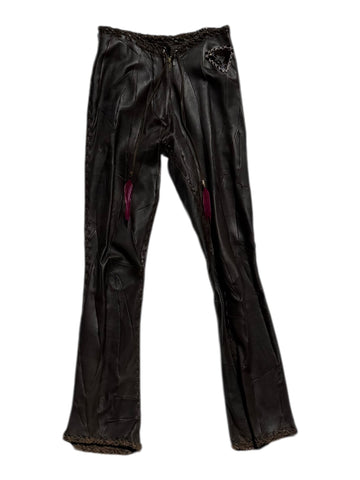 Voyage leather trousers