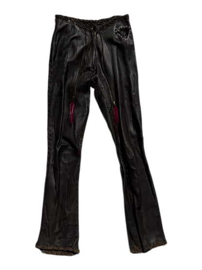 Voyage leather trousers