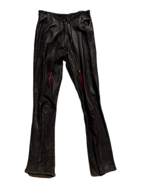 Voyage leather trousers