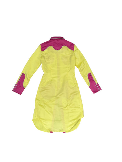Jeremy Scott Two-Tone Western Shirt Dress