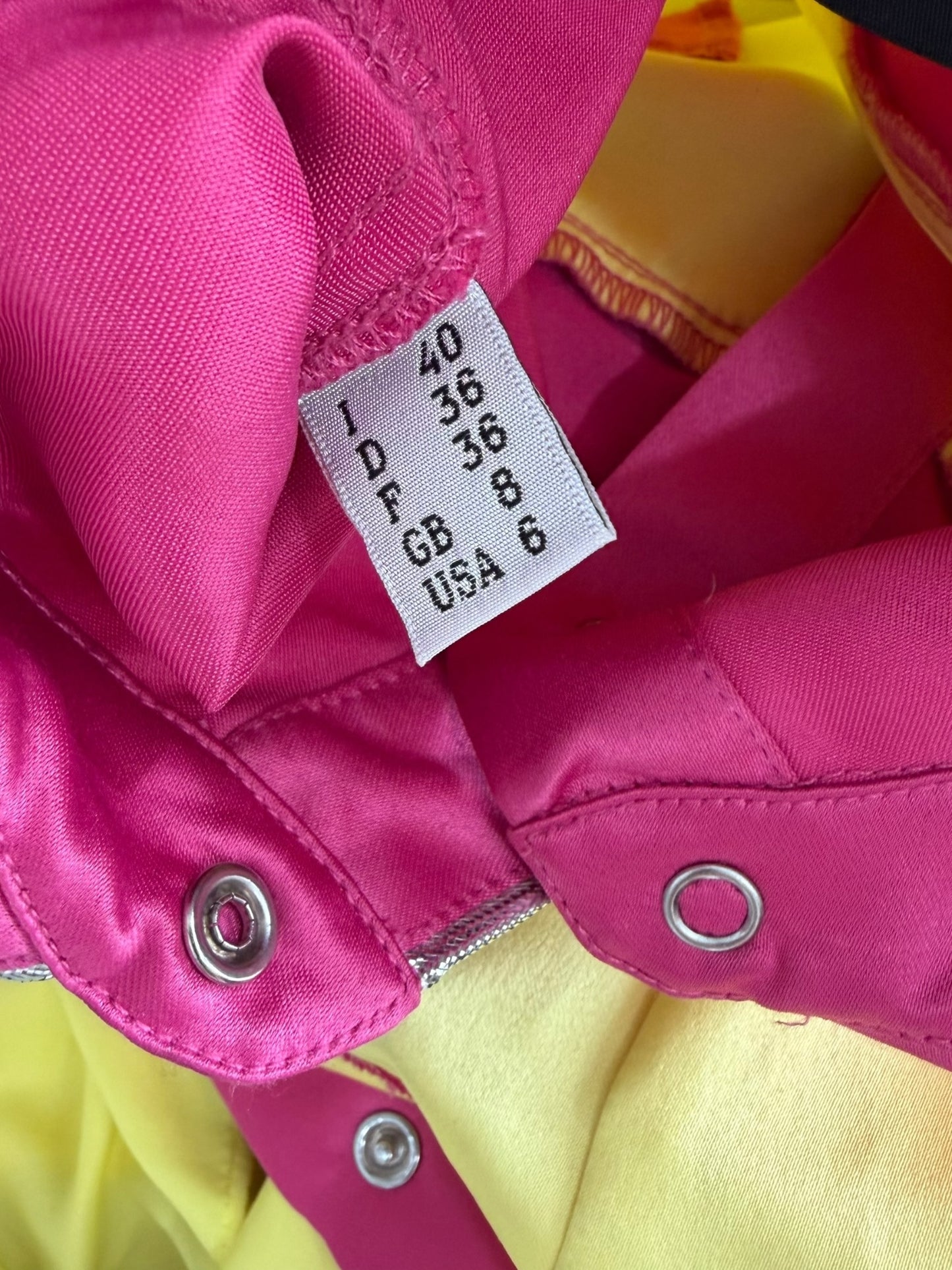 Jeremy Scott Two-Tone Western Shirt Dress