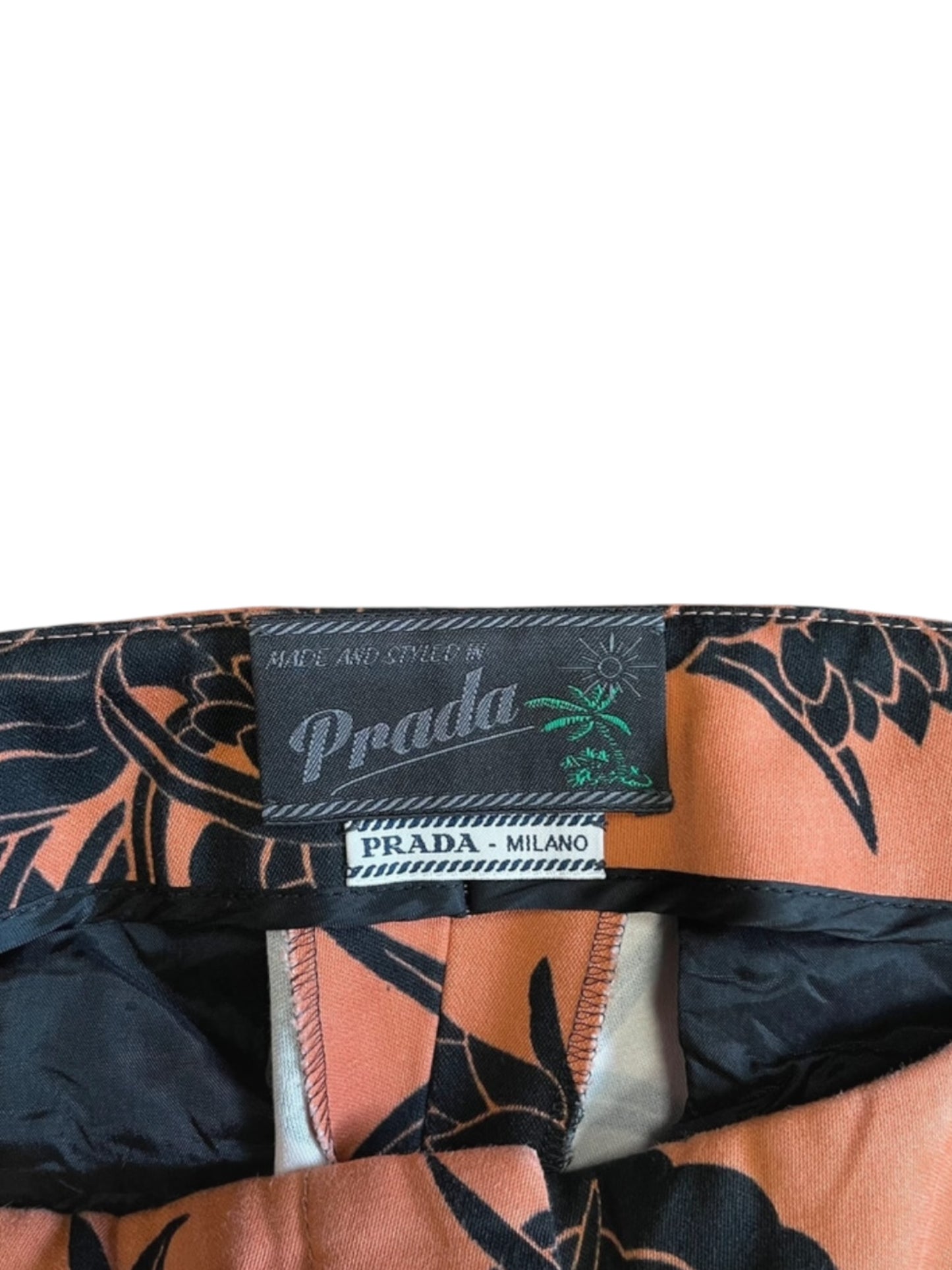 Prada SS14 Tropical Flower Print Trousers