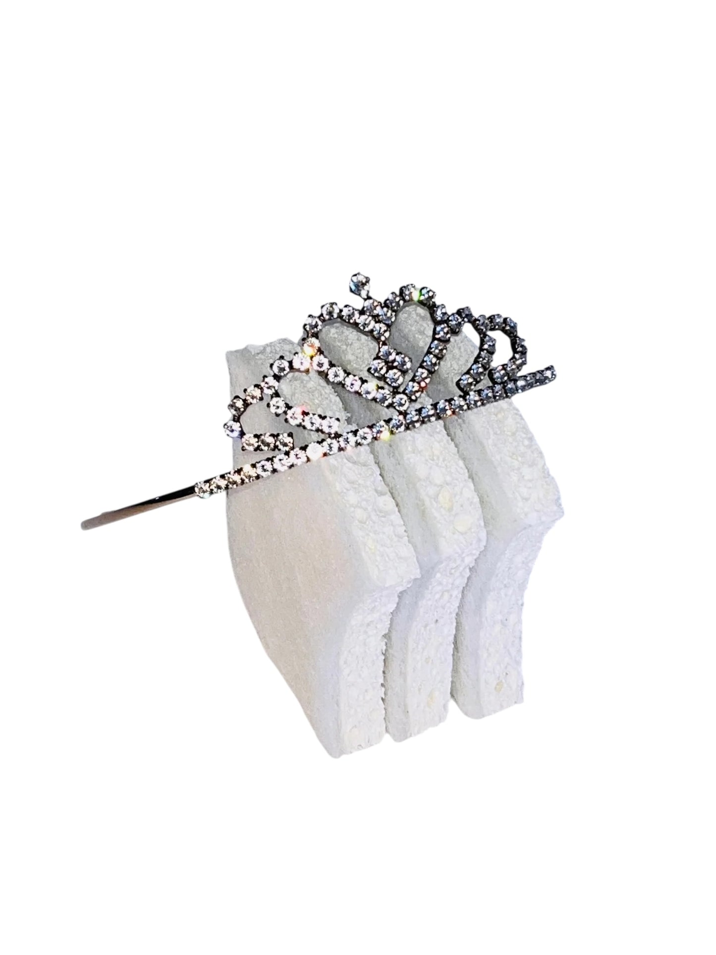 Saint Laurent SS16 Grunge Tiara – Hedi Slimane Runway Rhinestone Crown (Final Collection)