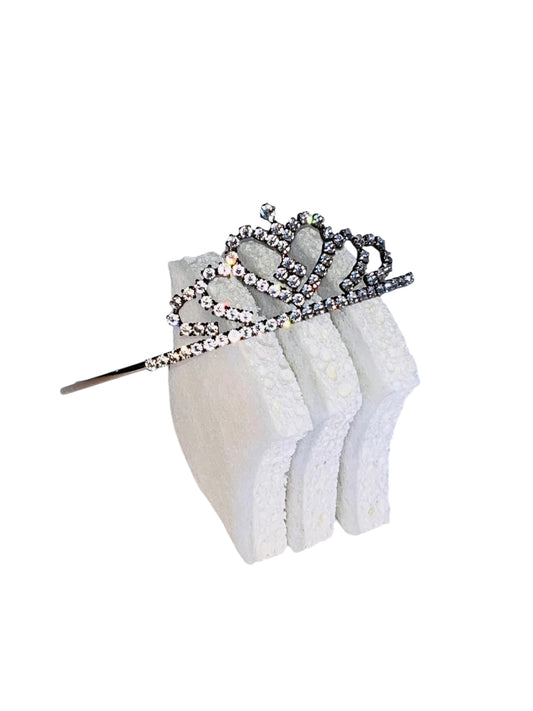 Saint Laurent SS16 Grunge Tiara – Hedi Slimane Runway Rhinestone Crown (Final Collection)