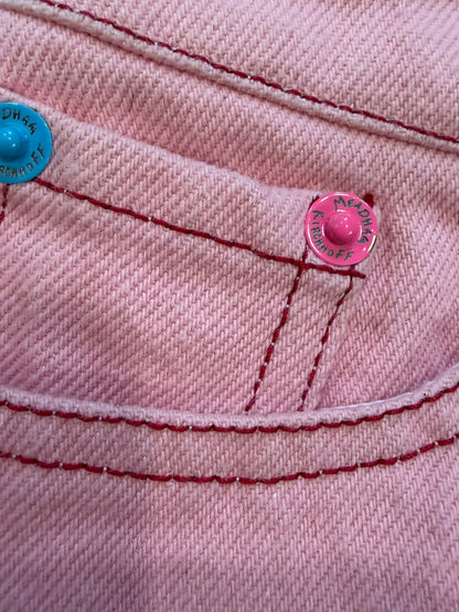Meadham Kirchhoff Pink Zip Mini Skirt