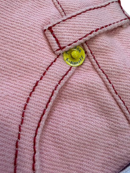 Meadham Kirchhoff Pink Zip Mini Skirt
