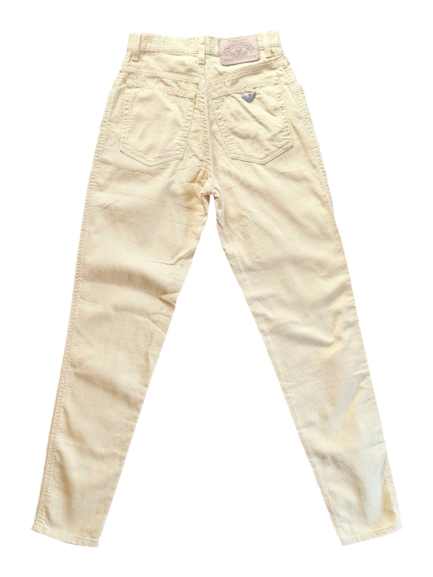 Armani Jeans Textured Yellow Denim