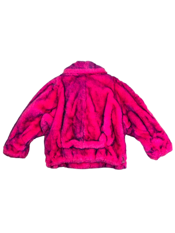 Rare vintage Thierry Mugler Paris faux fur jacket from the Fall/Winter 1985-86 collection