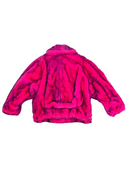 Rare vintage Thierry Mugler Paris faux fur jacket from the Fall/Winter 1985-86 collection