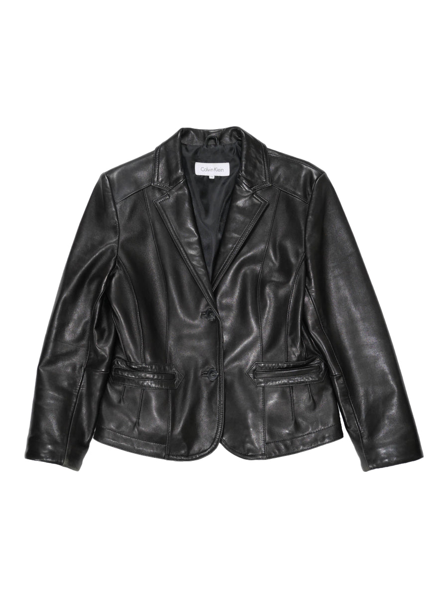 Vintage Calvin Klein Leather Blazer