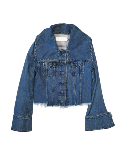 Marques’ Almeida Cropped Raw Hem Denim Jacket