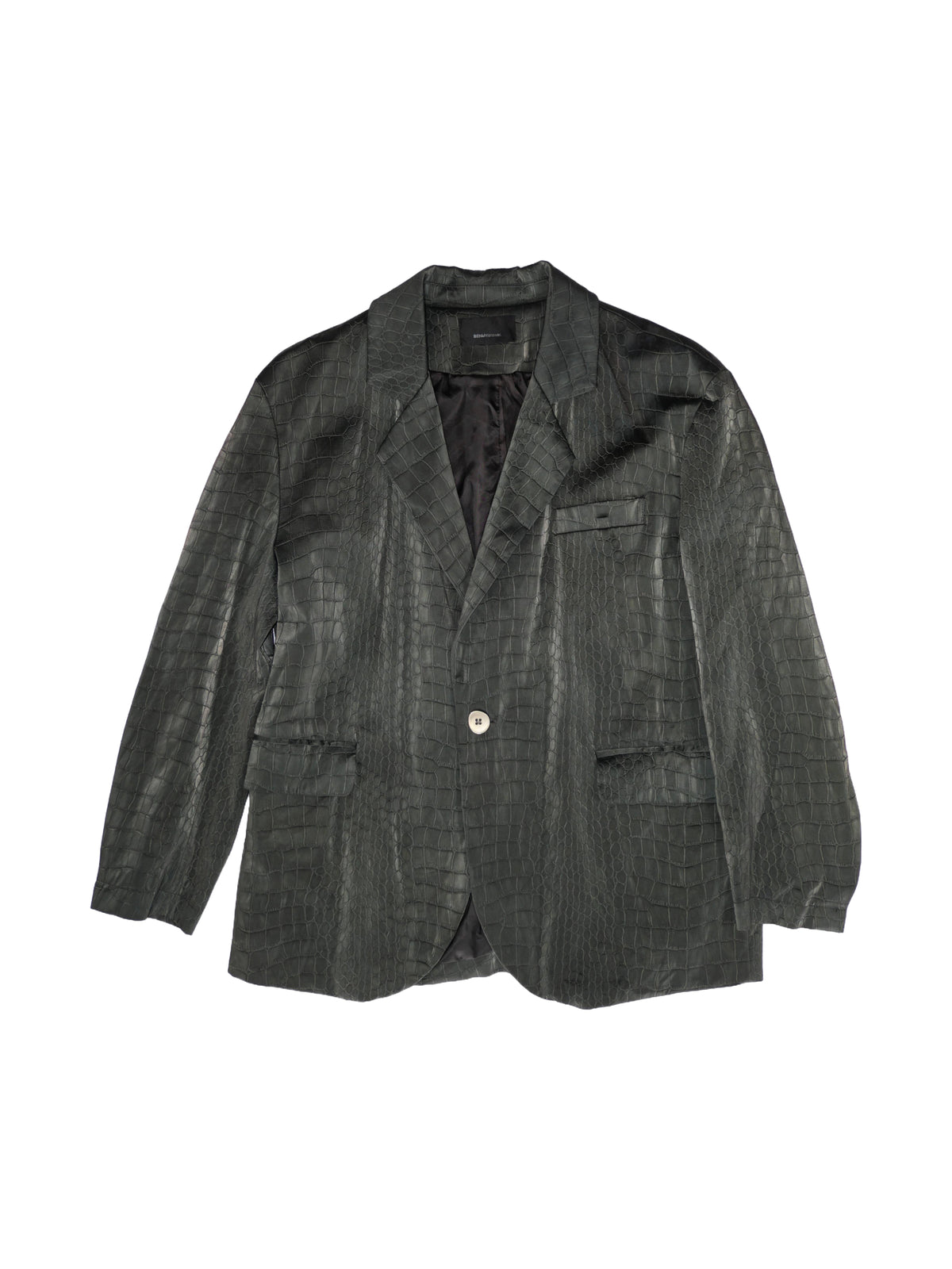 Croc Embossed Blazer