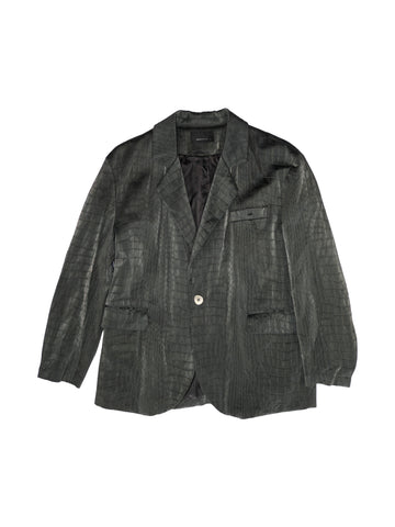 Croc Embossed Blazer