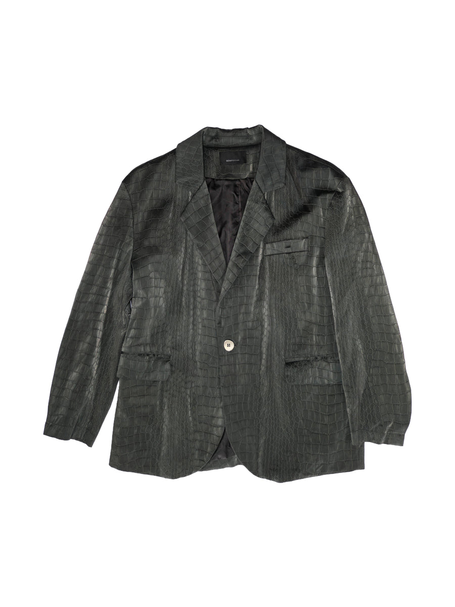 Croc Embossed Blazer