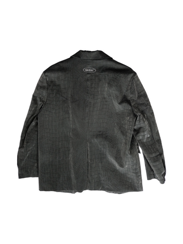 Croc Embossed Blazer