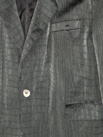 Croc Embossed Blazer