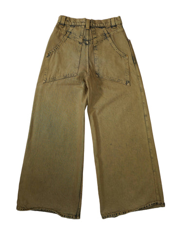 Eckhaus Latta High Rise Wide Leg Jeans Denim (Made in USA)