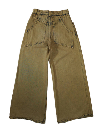 Eckhaus Latta Acid-Wash Wide Leg Jeans