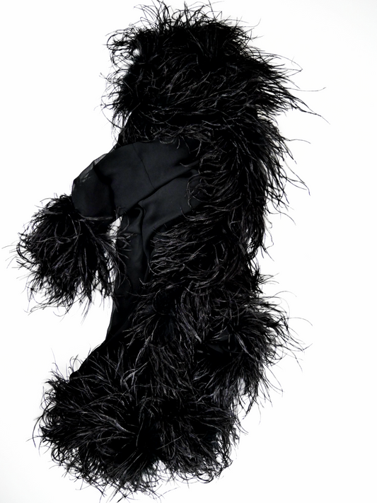 RENTAL ONLY - One-of-One Sheer Feathered Duster