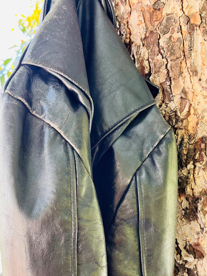 Vintage Leather Motorcycle Jacket