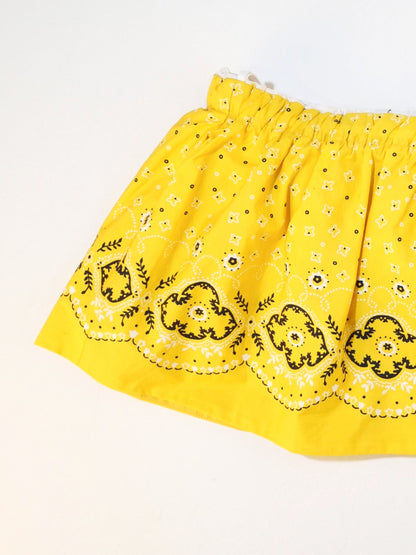 Miu Miu Bandana Mini Skirt - Yellow