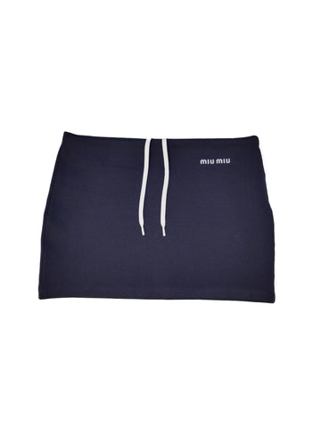 Miu Miu Navy Mini Skirt