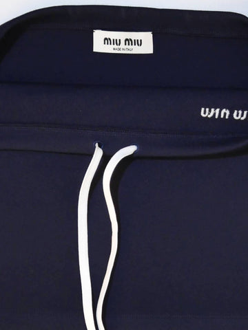 Miu Miu Navy Mini Skirt