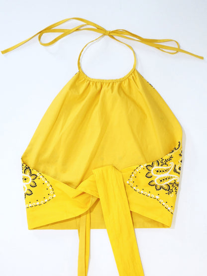 Miu Miu Bandana Halter Top